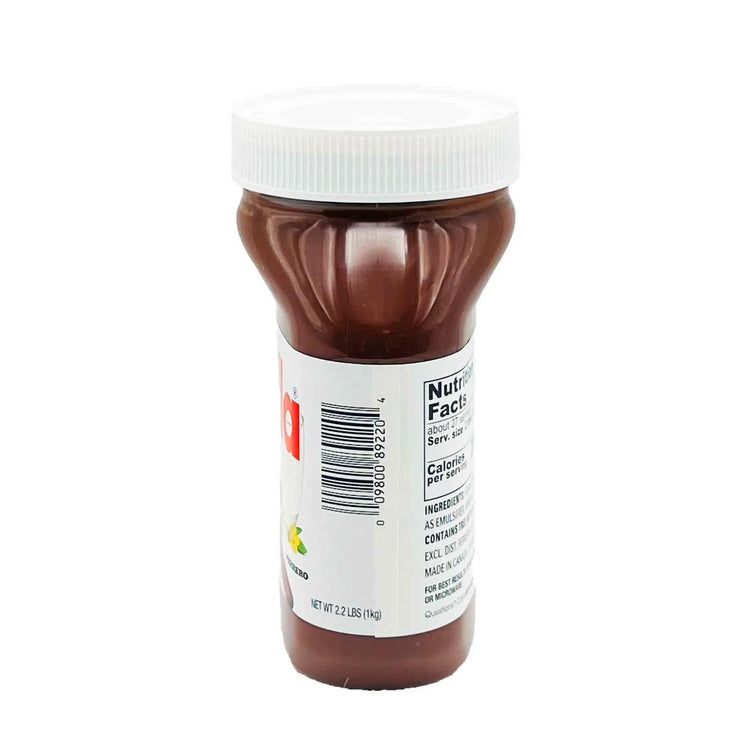 Creamy Nutella Original Hazelnut Spread with Cocoa in a 2.2 lb jar, showcasing the smooth, chocolate-hazelnut spread.