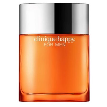 Clinique Happy For Men cologne EDT spray 3.4 oz, showcasing the sleek bottle and packaging for men’s fragrance.