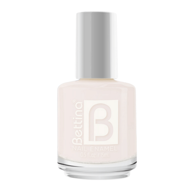 Bettina Marshmallow nail polish bottle from Farmacias Savia, featuring a smooth, pastel-colored cosmetic nail enamel.