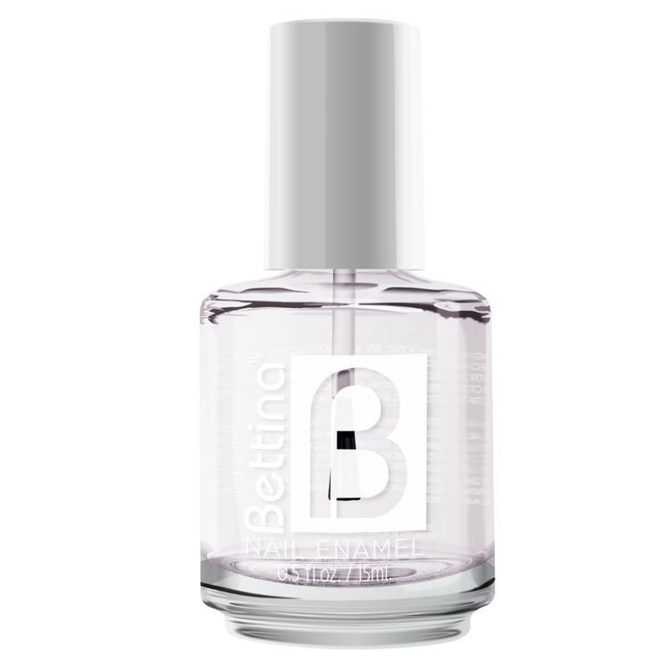 Farmacias Savia Bettina Natural Nail Polish bottle with clear label and neutral-colored polish inside.