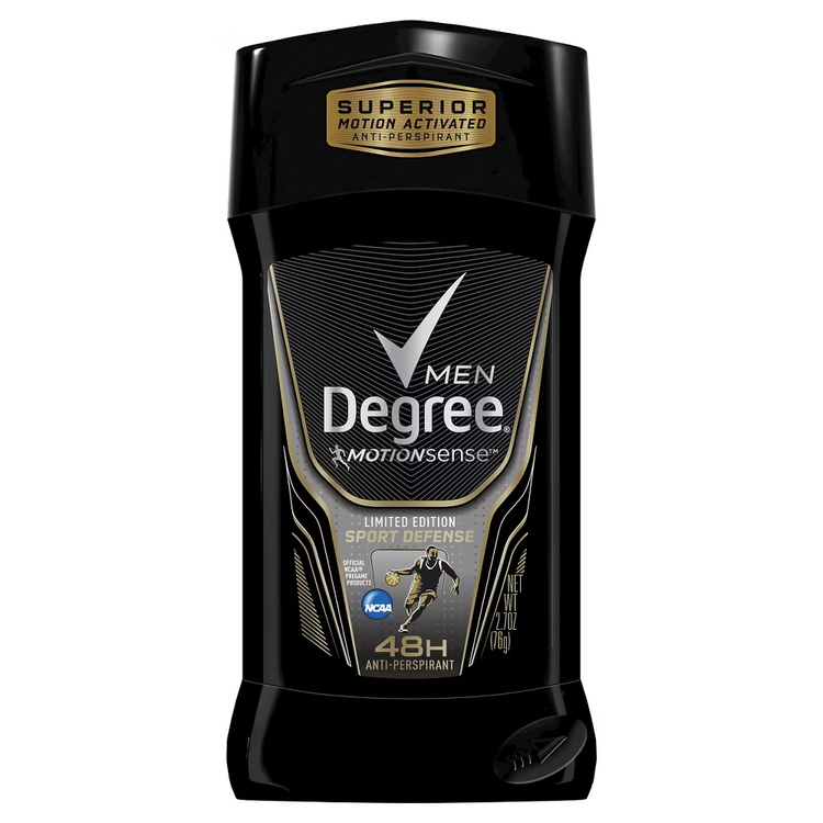 Degree Men Antiperspirant and Deodorant MotionSense Sport Defense spray in 2.7 oz, providing long-lasting freshness and odor protection.