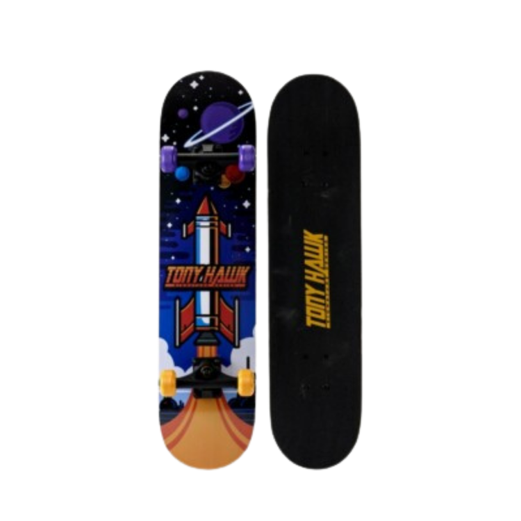 Tony Hawk Signature Series 31-inch complete skateboard featuring Eagle Hot Rod design and durable deck construction.