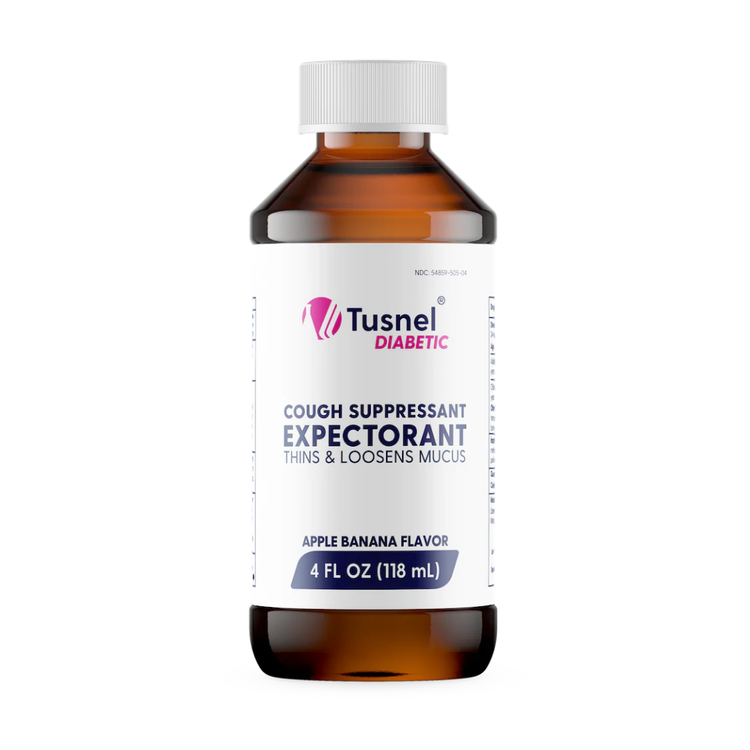 Llorens Tusnel diabetic cough syrup in a 4oz bottle, OTC medicinal product from Farmacias Savia, with label and packaging visible.