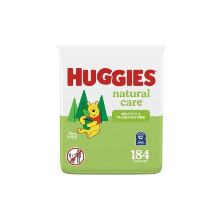 Huggies Baby Wipes fragrance-free in 184-count pack, soft moist towelettes for baby&