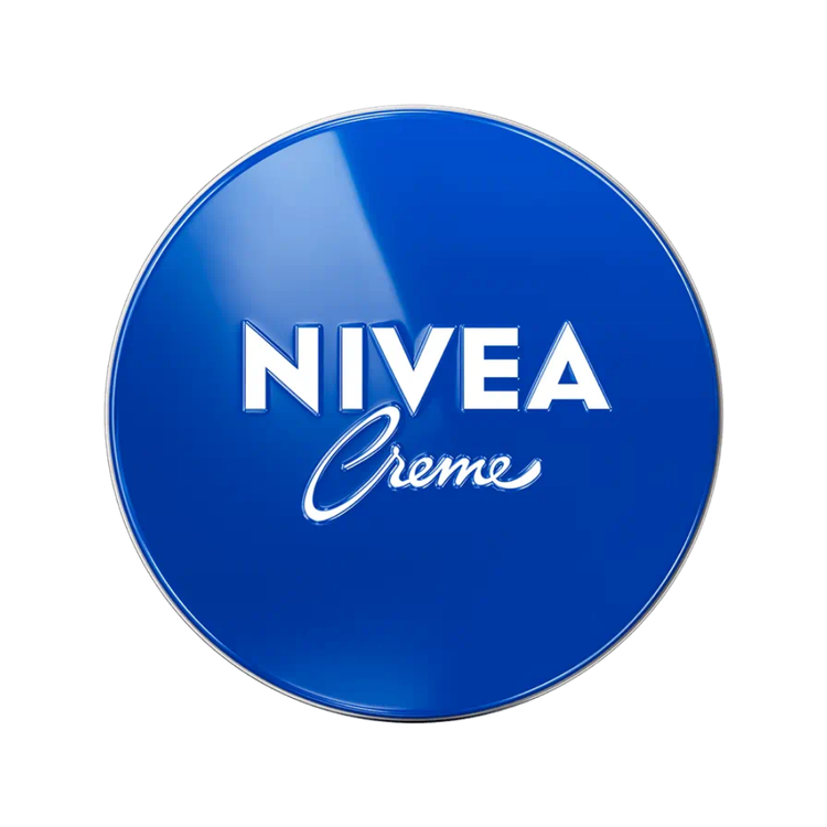 Nivea Creme pack de 4, 250 ml, cuidado de la piel en frascos blancos con tapa azul, para hidratación y suavidad.