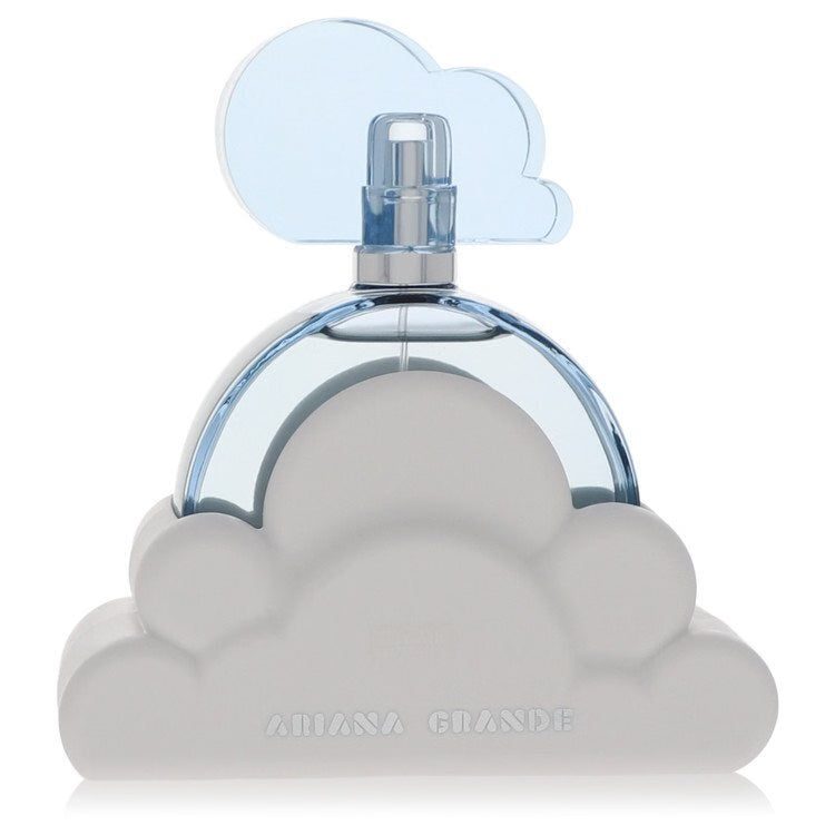 A 3.4 oz tester bottle of Cloud Ariana Grande Eau de Parfum spray for women, featuring floral and sweet fragrance notes.