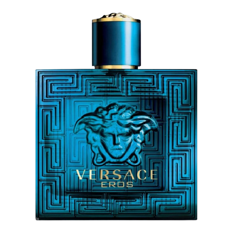 Versace Eros Tester Eau de Toilette for men in 3.4oz bottle, featuring the iconic Versace branding and sleek perfume packaging.