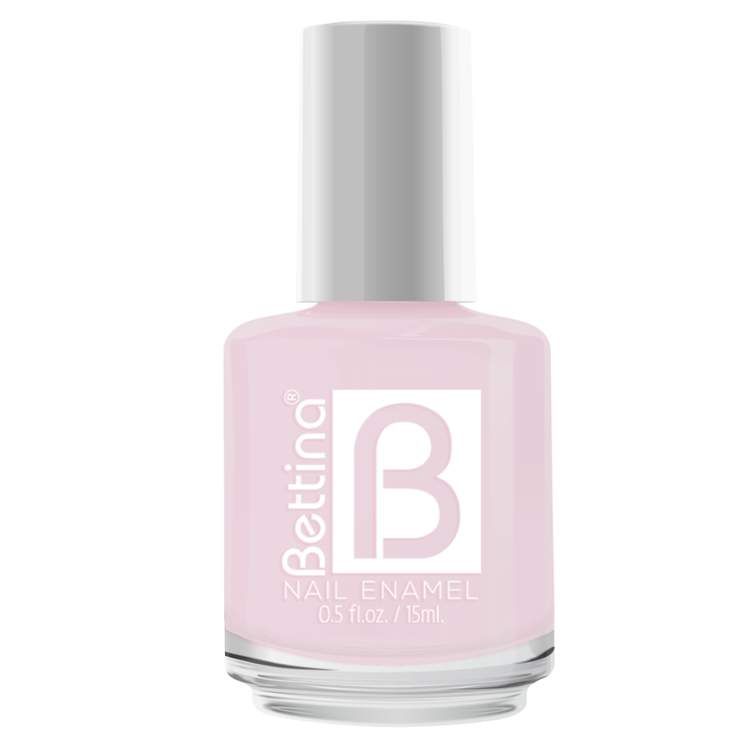 Farmacias Savia Bettina Nail Polish in Nature Haze 0.5oz, showing the pastel beige nail polish bottle on a white background.