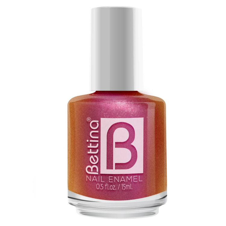 Esmalte Bettina Timeless Natal nail polish in 0.5oz bottle, featuring festive red and gold packaging, from Farmacias Savia.