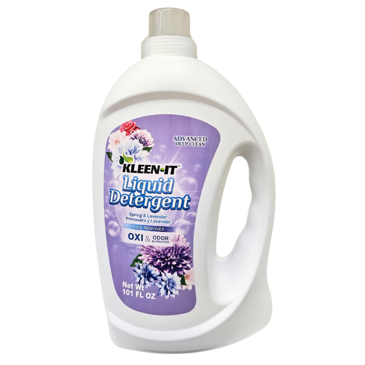 Farmacias Savia Kleen-It all-purpose cleaner in lavender scent, 101oz bottle with label visible on the container.