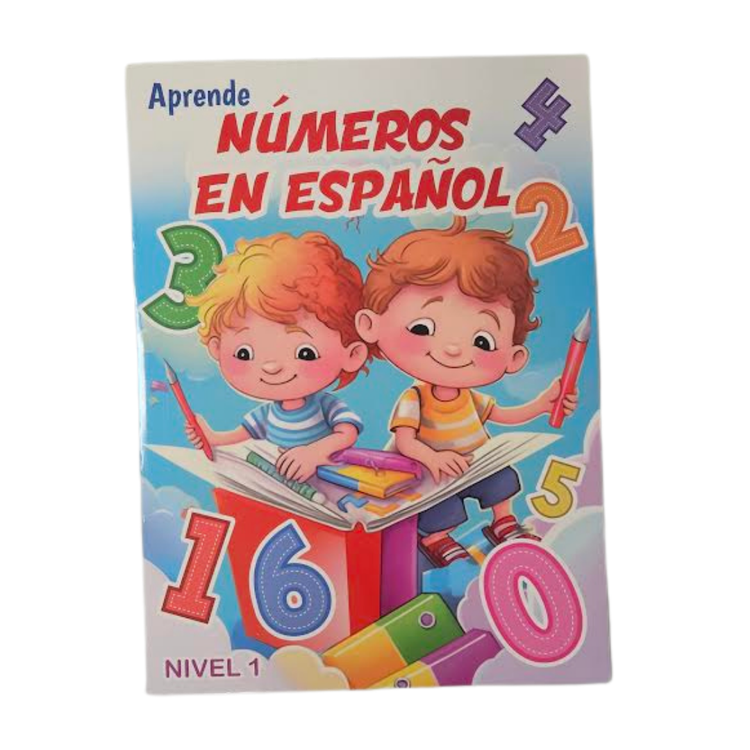 Educational school poster for learning Spanish numbers level 1 by Farmacias Savia, featuring colorful numbers and educational content.