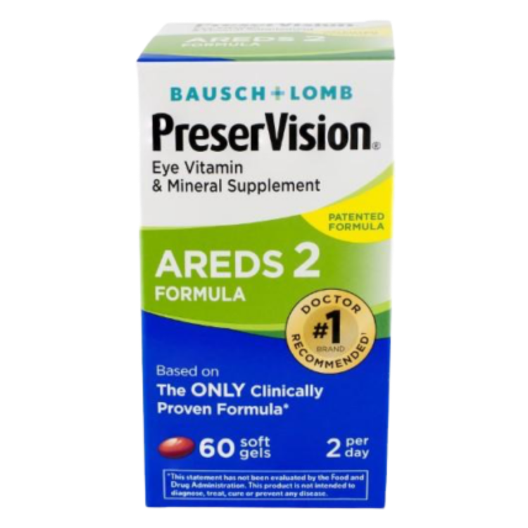Farmacias Savia AREDS 2 eye health vitamin and mineral soft gel capsules in a bottle, 60-count supplement for eye support
