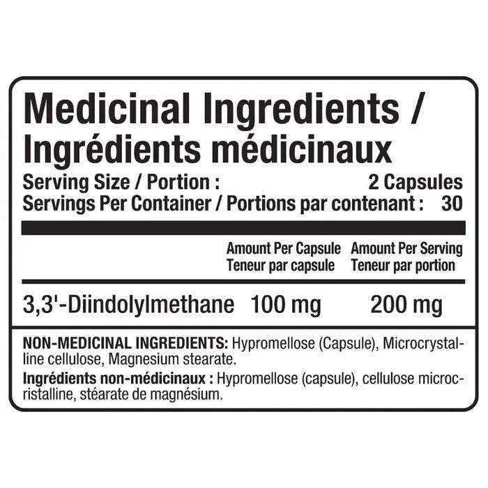 Allmax D.I.M. 100mg veggie capsules for weight loss, 60 count, supplement bottle with label showing product details.