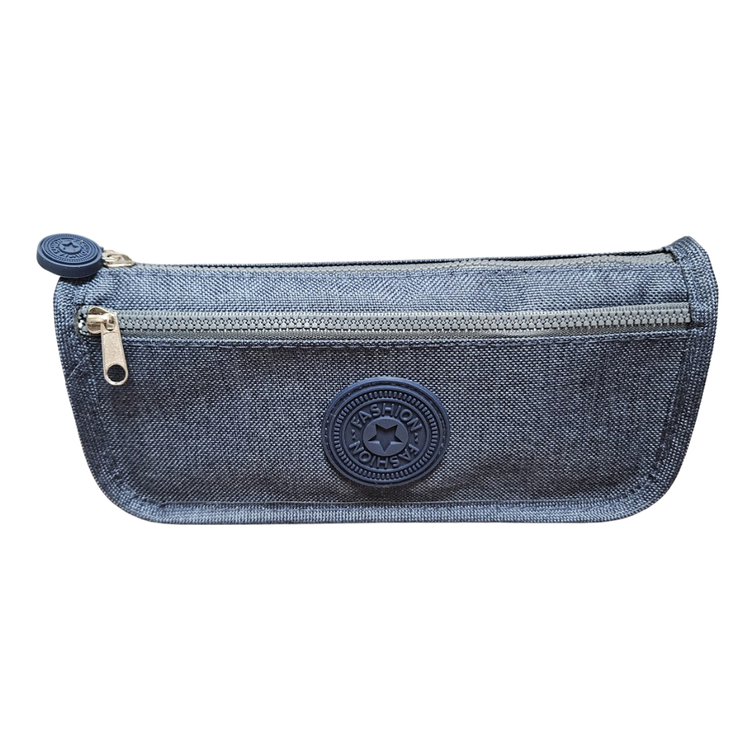 Colorful Farmacias Savia fashion school pencil case with multiple compartments, ideal for organizing stationery.