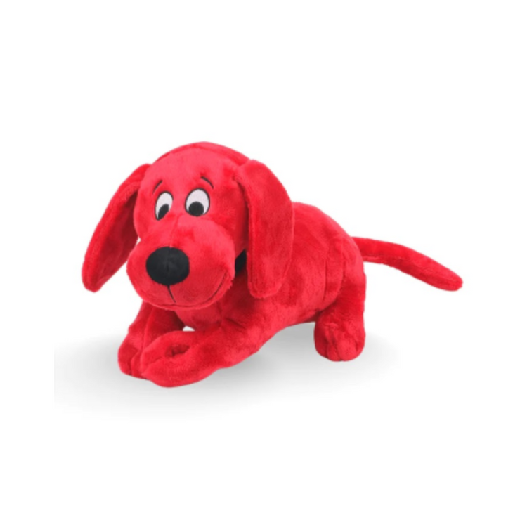 Clifford Snuggle Buddy plush pet toy, 14-inch soft plush dog toy from Farmacias Savia with red and tan coloring.
