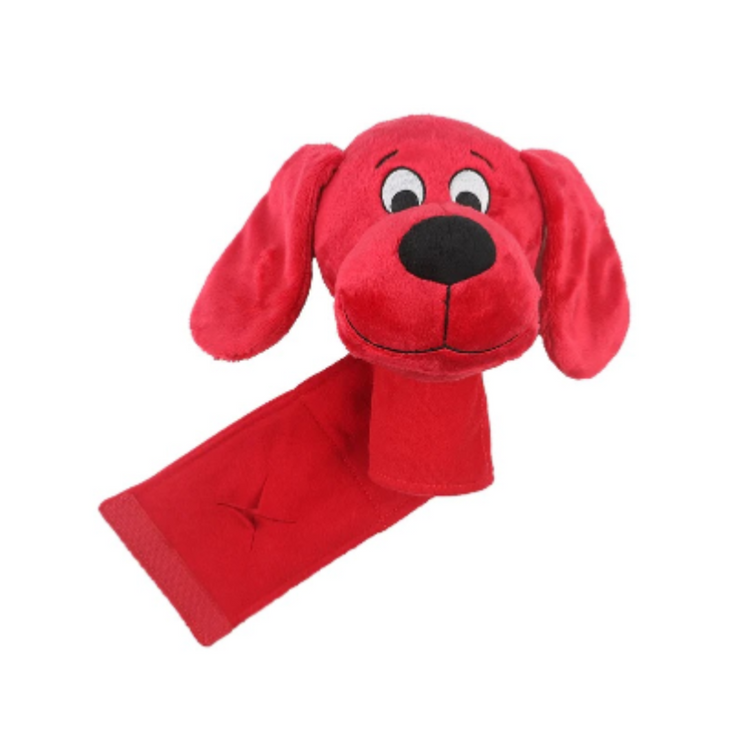 Clifford Snug Snuffle Mat Combo plush pet toy, 7-inch soft fabric with colorful patterns for dogs or cats.
