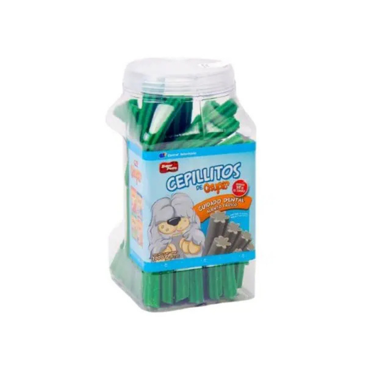 Crupis Dental Care Fresh Breath Dog Treats in 35.2 oz package, natural dog snacks for dental health and fresh breath.