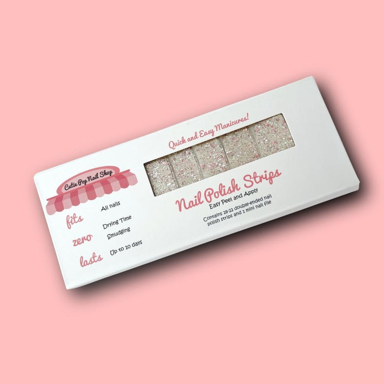 Cutie Pop Nail Shop GBY-1016 nail strips featuring colorful, patterned designs for easy at-home manicures.