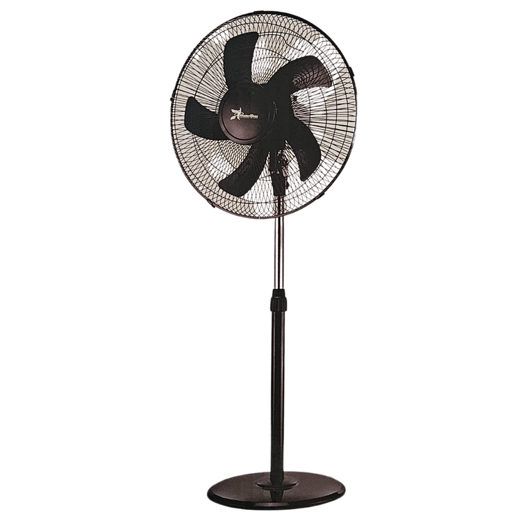 Homeboss 16-inch AirFlow Pedestal Fan by Farmacias Savia, standing fan with adjustable height and oscillating blades for cooling.