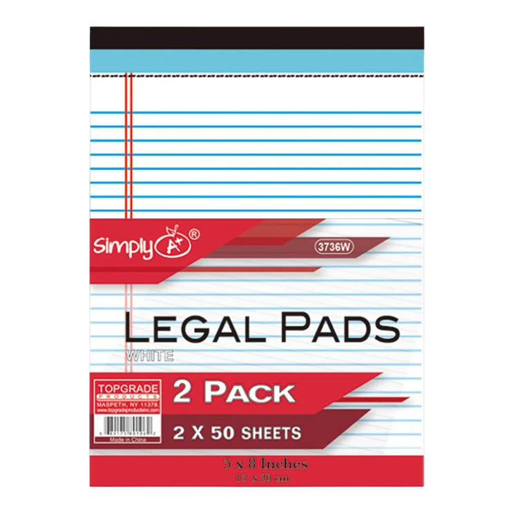 Two packs of Farmacias Savia legal pads, each with 50 lined sheets for note-taking and writing.
