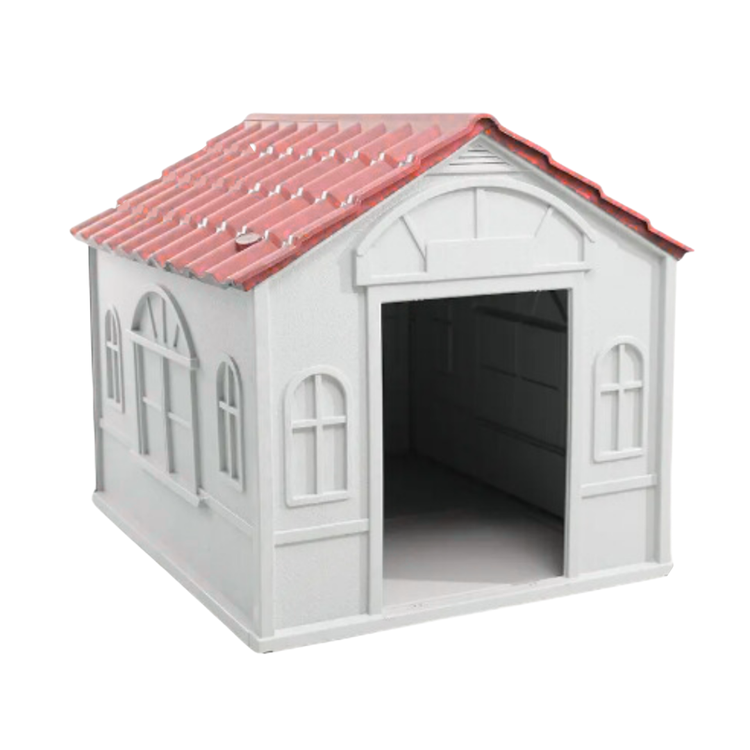 Large Pet House XL plastic kennel from Farmacias Savia, featuring a sturdy design with entry door and ventilation for pets.