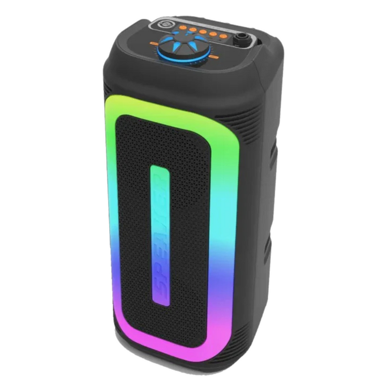 Farmacias Savia X2 SonicPulse portable speaker with a 4-inch speaker grille and compact design for on-the-go audio.