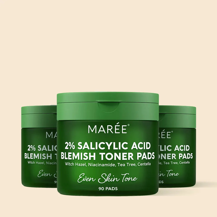 Maree Witch Hazel Clearing Pads with refreshing, gentle formula for daily skin care and blemish reduction.