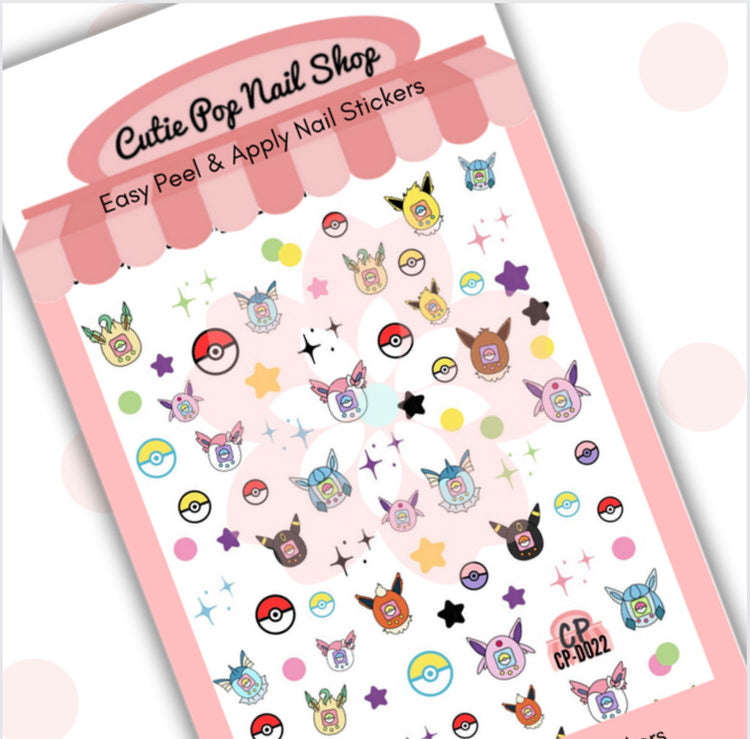 Cutie Pop Nail Shop Digipet Eevolution toy with colorful, detailed design and vibrant packaging, perfect for collectors and fans.