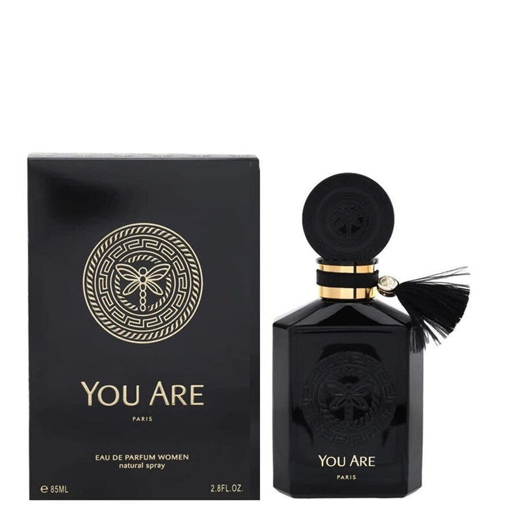 Geparlys Ladies You Are EDP spray bottle, 2.87 oz, floral fragrance with elegant packaging, designed for women.