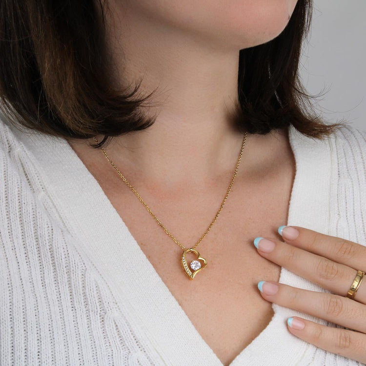 14k white gold finish "To My Love From Husband" necklace in a gift box, perfect for Valentine&