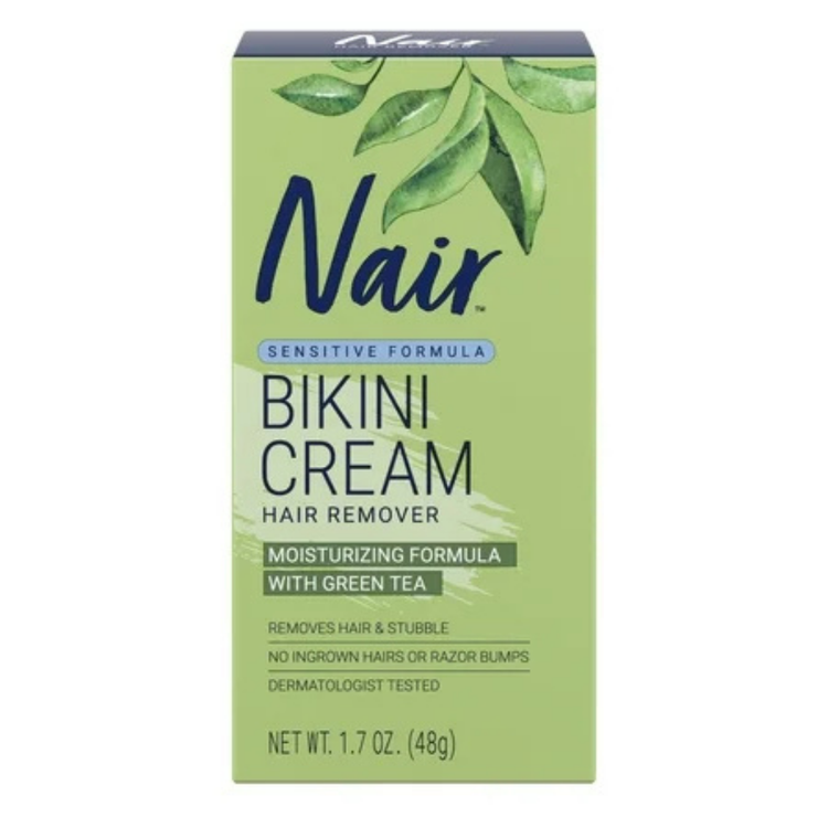 Nair Face Hair Remover Cream in a tube, skincare product for gentle facial hair removal from Farmacias Savia.