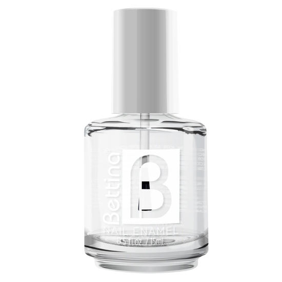 Farmacias Savia Bettina Base & Top Nail Polish bottle with label and cap, showcasing the product ready for nail application.