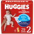 Huggies Little Snugglers baby diapers and wipes pack from Farmacias Savia, featuring soft, absorbent diaper and gentle wipes for infants.