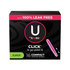 U by Kotex Click Compact Super Tampons, 16-count, with discreet applicator, designed for reliable feminine hygiene.