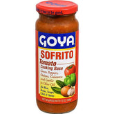 Goya Sofrito base de tomate con cebolla, pimiento, cilantro y ajo en botella de 12 oz, ideal para cocinar sabores latinoamericanos