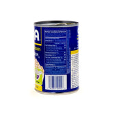 Small white beans in a can, Goya Habichuelas Blancas Pequeñas, 15.5 oz, displayed in a close-up image.