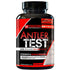 Red Deer Antler Test testosterone booster capsules from NutraKey, displayed in a bottle for natural hormone support.