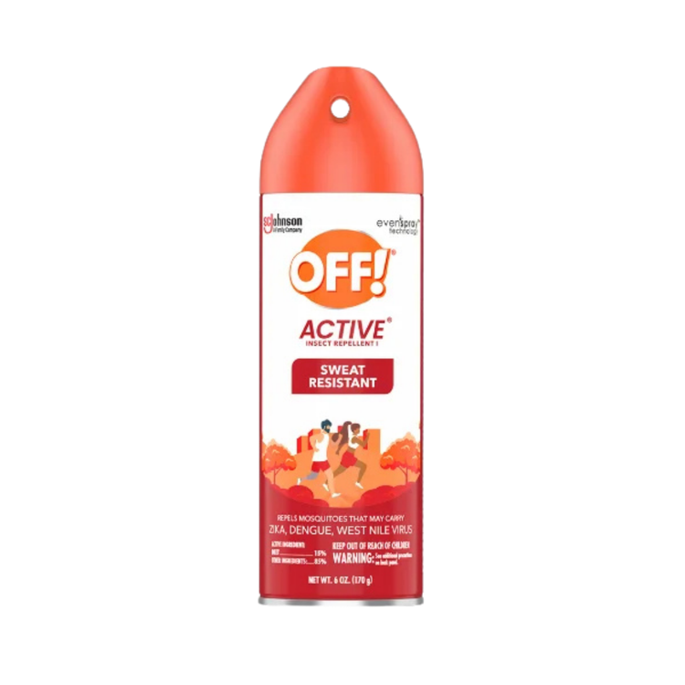 Farmacias Savia OFF! Active Insect Repellent Spray 6oz bottle with spray nozzle, sweat-resistant outdoor insect protection