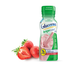 Glucerna Hunger Smart Shake in strawberry flavor, nutritional beverage, 6-count package, displayed in a glass with strawberries
