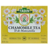 Tadin Chamomile Herbal Tea package showing 10 caffeine-free tea bags in a box, from Farmacias Savia, for calming herbal tea.