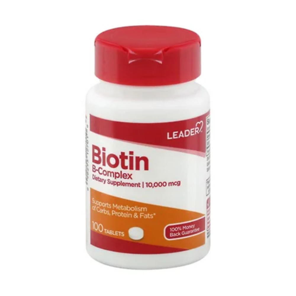 Leader Calcium Magnesium and Zinc supplement bottle with 100 tablets, dietary vitamins and minerals for bone health.