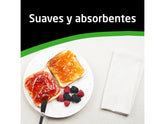 White square paper napkins by Scott, 100 sheets, ideal for dining and catering, lightweight and absorbent disposable paper napkins.