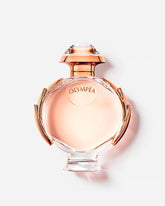 Paco Rabanne Olympea Eau de Parfum spray for women, 1.7 fl oz, with elegant perfume bottle and floral design.