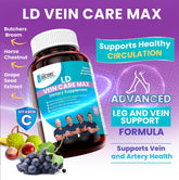 Latin Doctor VEIN CARE MAX 60CT supplement box by Farmacias Savia, featuring natural ingredients for vein health.