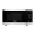 Stainless steel Galanz 0.7 cu ft countertop microwave with digital display and 700W power, suitable for compact kitchen use
