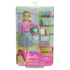 Blonde Barbie Career Teacher Doll with classroom accessories, dressed in professional outfit, ideal for imaginative play.