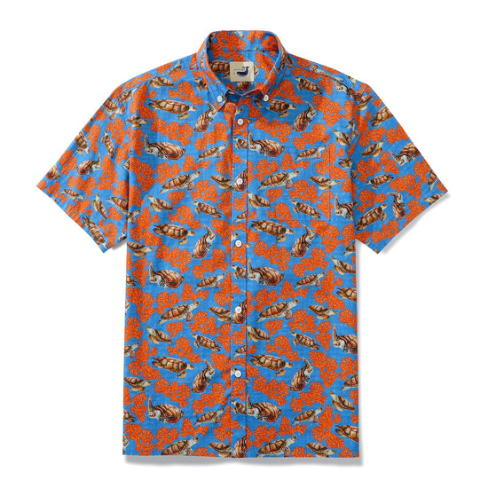 Sea Turtles And Coral Light Blue Men&