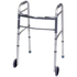 Wheel walker with adjustable frame and rubber wheels, designed for mobility assistance, by Farmacias Savia.