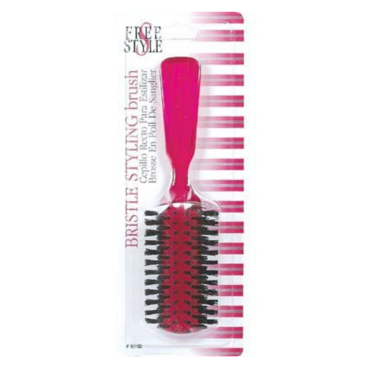 Farmacias Savia Freestyle Bristle Styling Brush for hair, with six-line bristles, ideal for smoothing and styling hair.