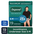 Depend maximum absorbency men&